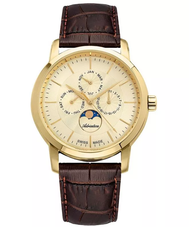 Ceas barbatesc Adriatica Moonphase A8134.1211QF