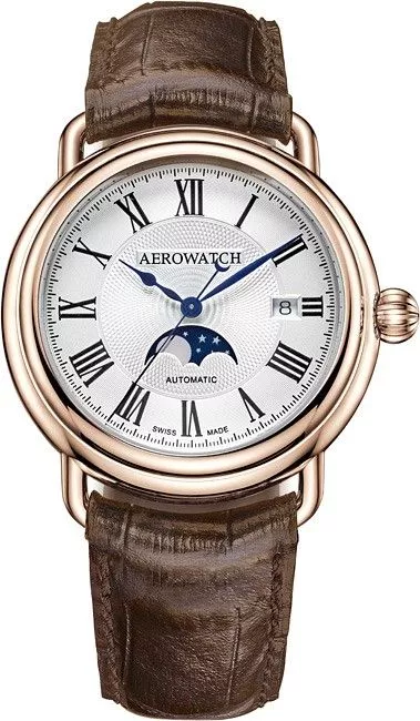Ceas Barbatesc Aerowatch 1942 Moon Phases Automatic 77983-RO01