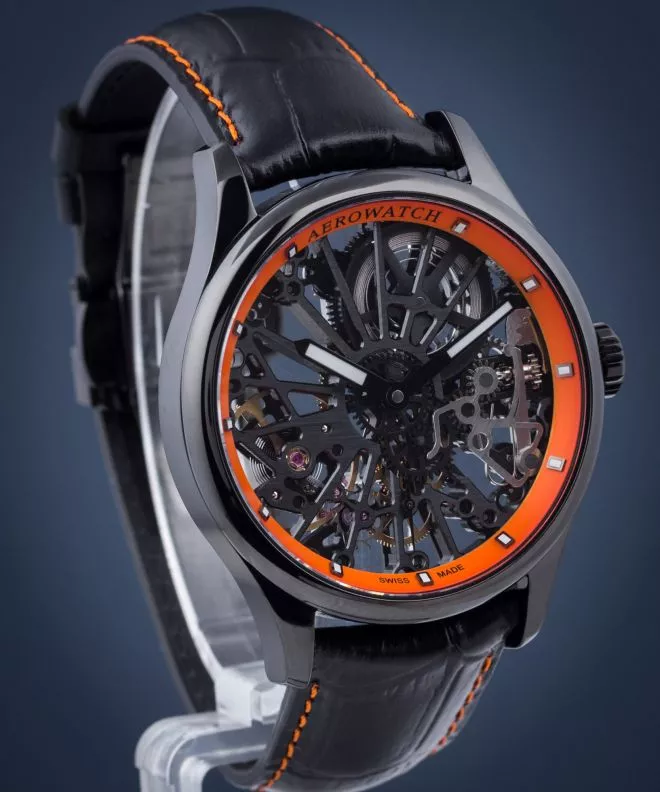 Ceas Barbatesc Aerowatch Renaissance Skeleton Cobweb 50981-NO18