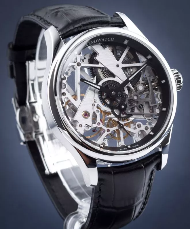 Ceas Barbatesc Aerowatch Renaissance Skeleton Fir Tree 50981-AA12