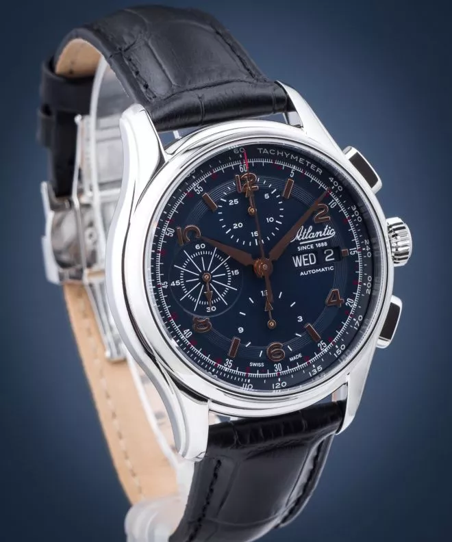 Ceas Barbatesc Atlantic Worldmaster 1888 Chronograph Valjoux Automatic 52852.41.55R