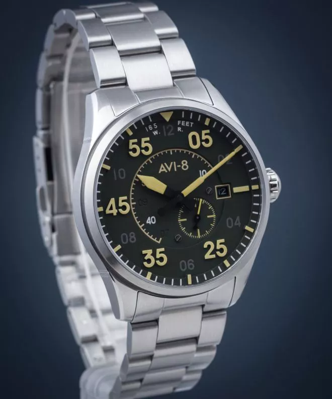Ceas Barbatesc AVI-8 Spitfire Type 300 Automatic Olive Green AV-4073-22