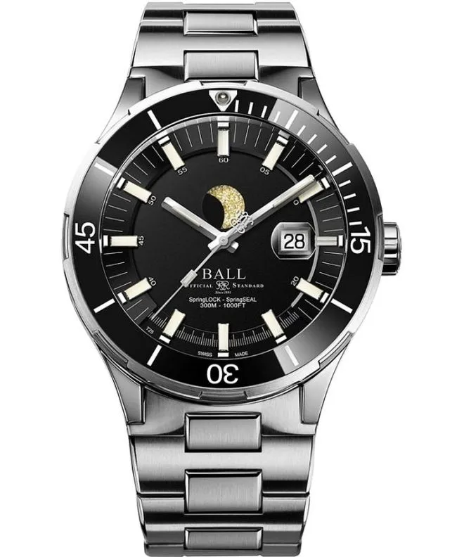 Ceas barbatesc Ball Roadmaster Challenger Moonphase Limited Edition DM3150B-S13J-BK
