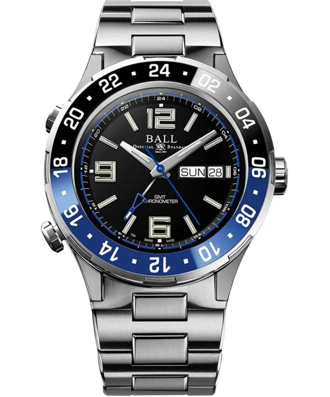 Ceas barbatesc Ball Roadmaster Marine Chronometer GMT Limited Edition DG3000A-S1CJ-BK