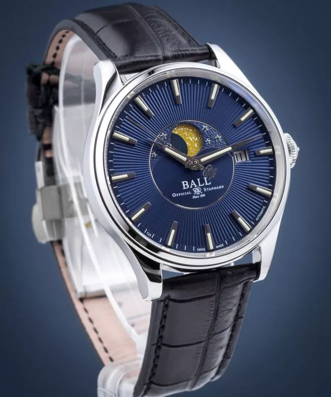Ceas Barbatesc Ball Trainmaster Moon Phase Automatic NM3082D-LLFJ-BE