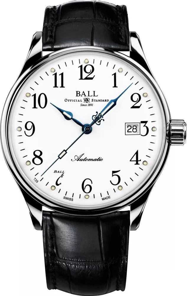 Ceas Barbatesc Ball Trainmaster Standard Time 135 Anniversary Automatic Limited NM3288D-LLJ-WH