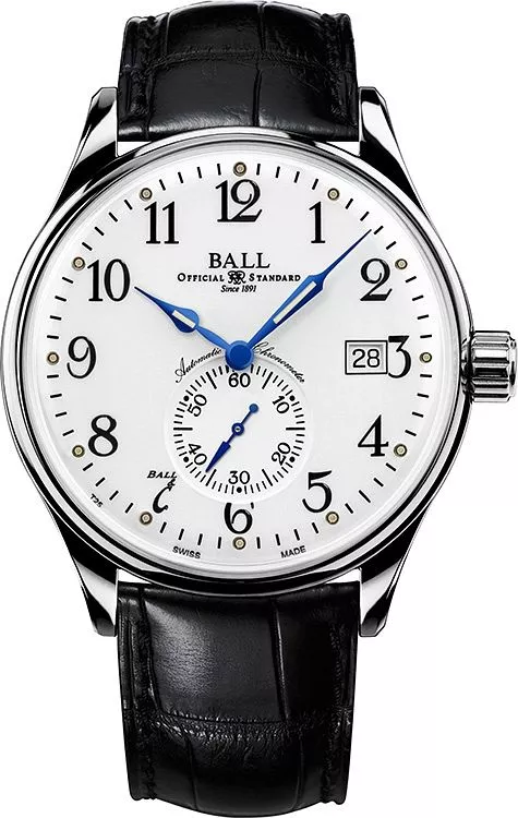 Ceas Barbatesc Ball Trainmaster Standard Time Automatic Chronometer NM3888D-LL1CJ-WH