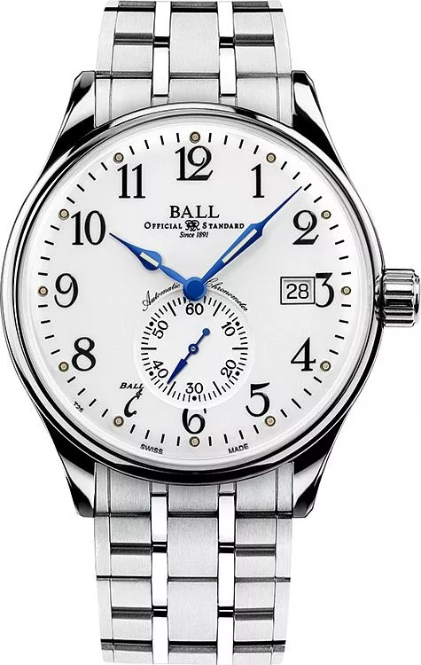 Ceas Barbatesc Ball Trainmaster Standard Time NM3888D-S1CJ-WH