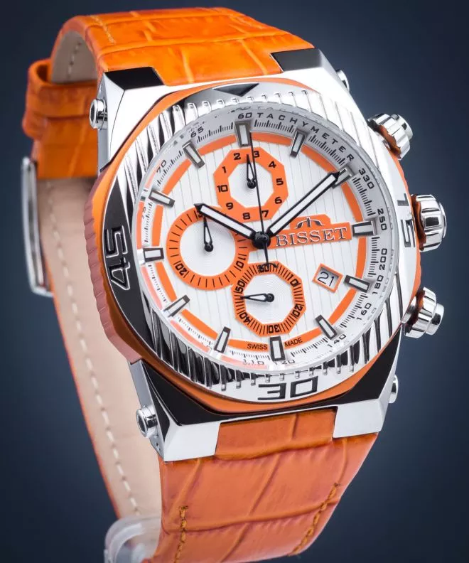 Ceas Barbatesc Bisset Slot Chronograph Outlet BSCD24TISR05AX-outlet