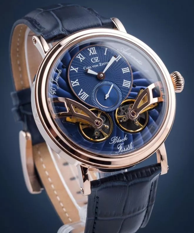 Ceas barbatesc Carl von Zeyten Black Forest Twin Balance Automatic CVZ0017RBL