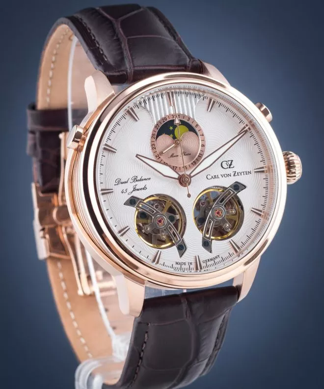 Ceas barbatesc Carl von Zeyten Durbach Twin Balance Automatic CVZ0060RWH