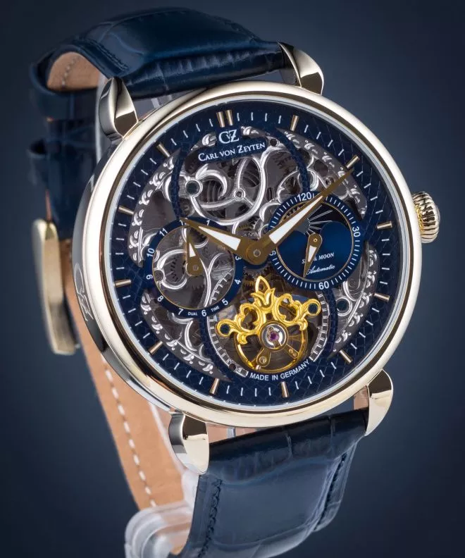 Ceas Barbatesc Carl von Zeyten Zeyten Neukirch Skeleton Automatic CVZ0005GBL (CVZ0005GBLS)