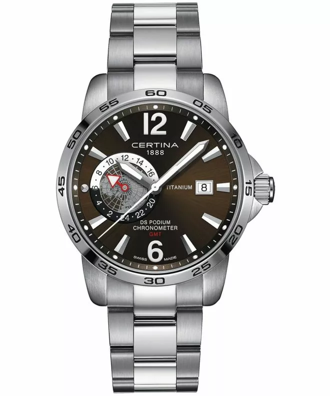 Ceas barbatesc Certina DS Podium Titanium GMT C034.455.44.087.00 (C0344554408700)