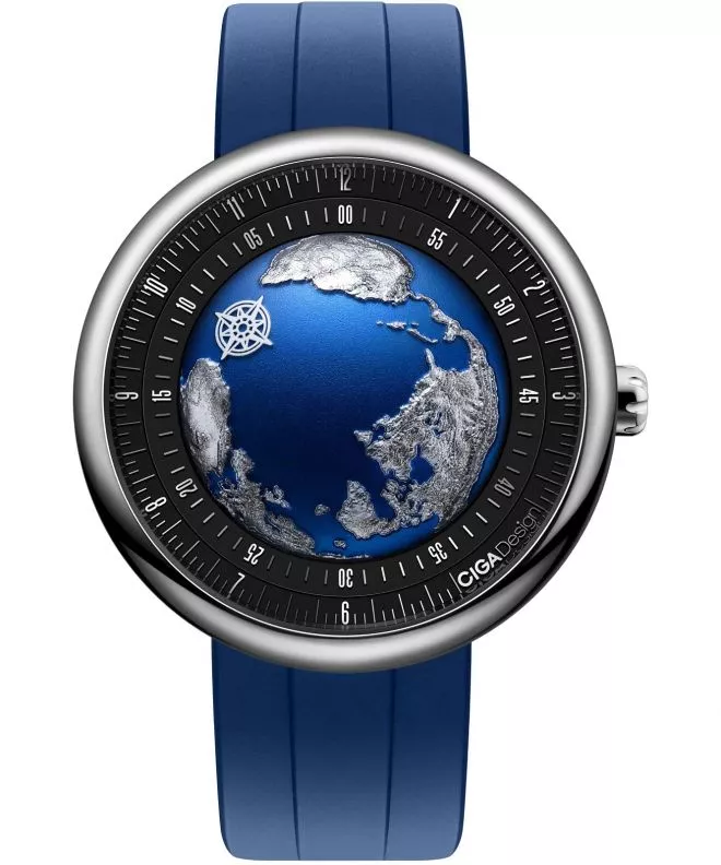 Ceas barbatesc Ciga Design U Series Blue Planet II Atlantic Titanium Automatic GPHG 2021 U039-TU01-W6U