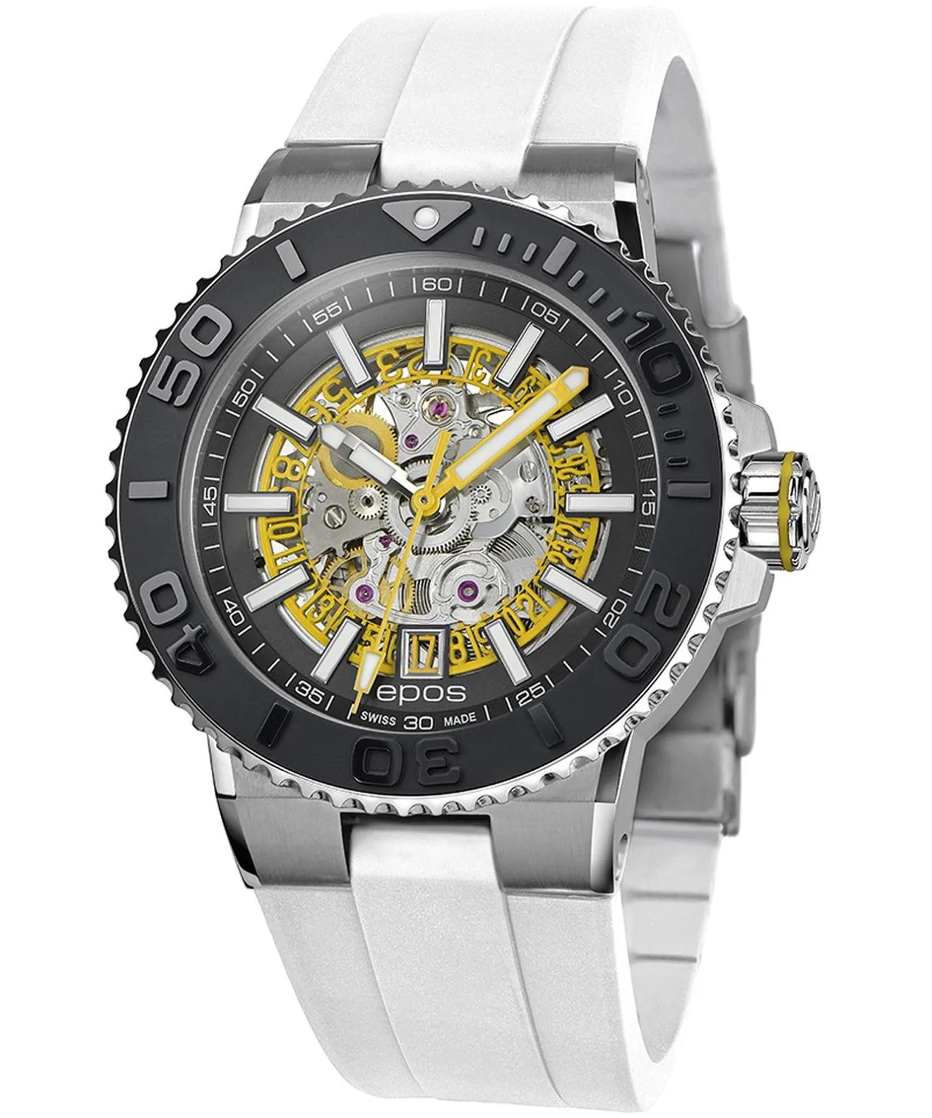 Ceas barbatesc Epos Sportive Diver Skeleton Automatic 3441.135.20.15.50