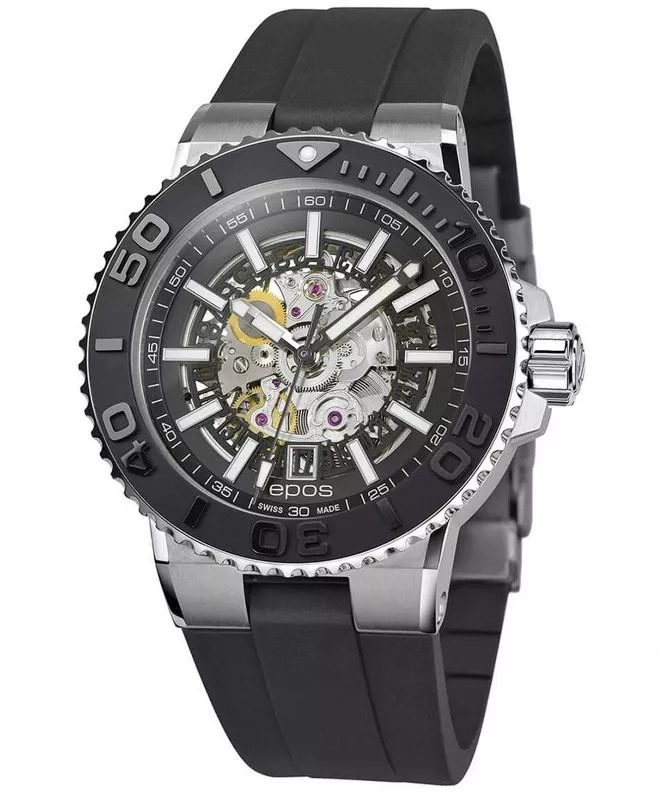 Ceas Barbatesc Epos Sportive Diver Skeleton Automatic 3441.135.25.15.55