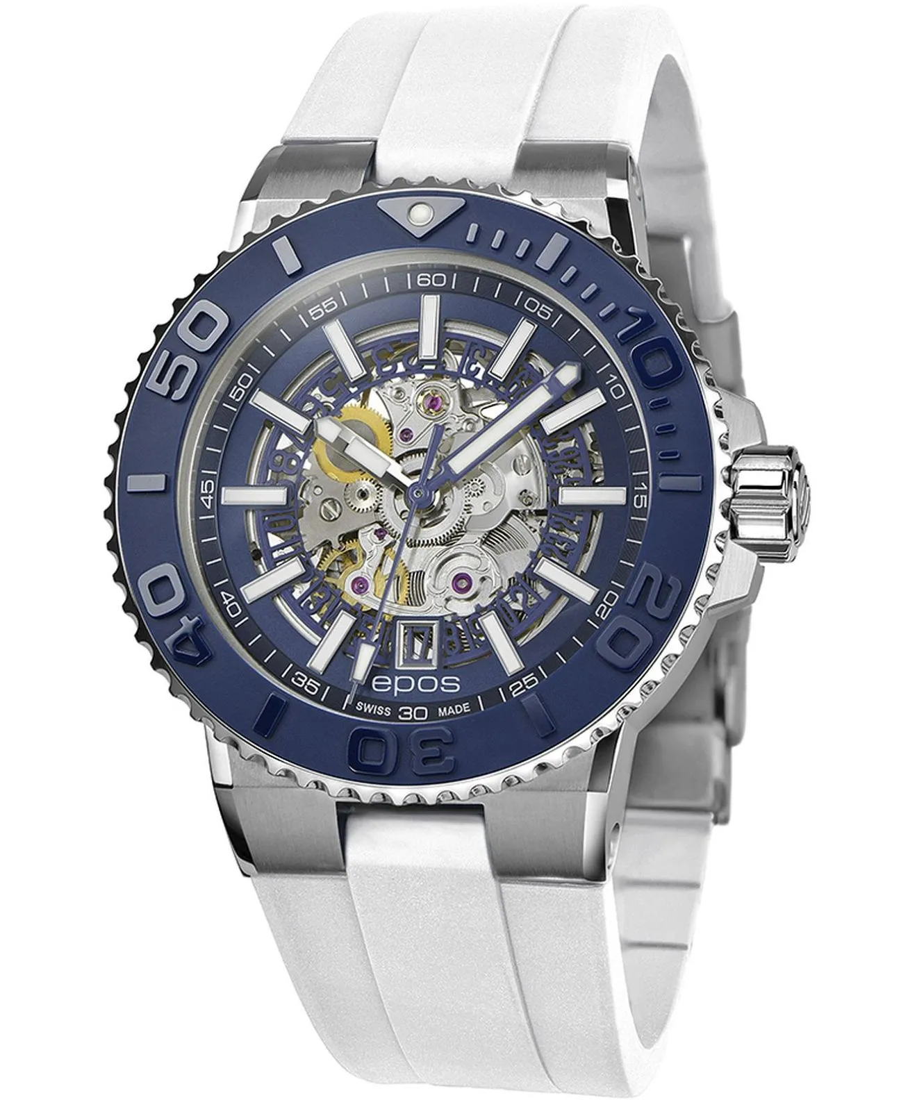 Ceas barbatesc Epos Sportive Diver Skeleton Automatic 3441.135.26.16.50