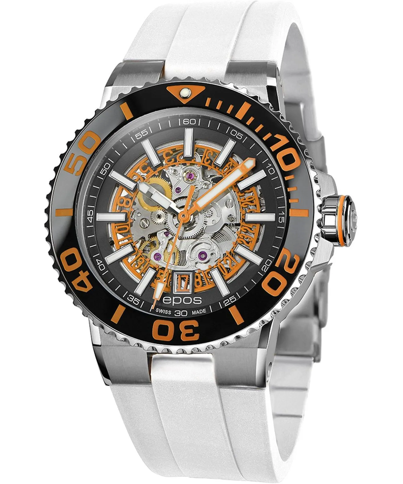 Ceas barbatesc Epos Sportive Diver Skeleton Automatic 3441.135.99.15.50