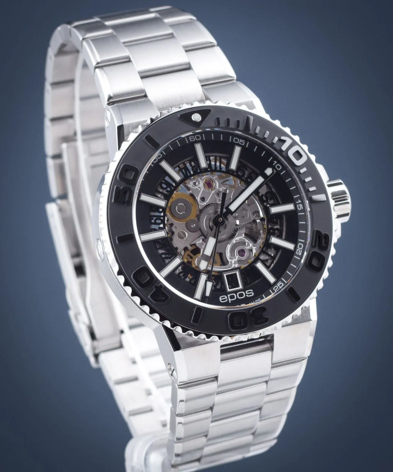 Ceas barbatesc Epos Sportive Diver Skeleton Automatic 3441.135.25.15.30