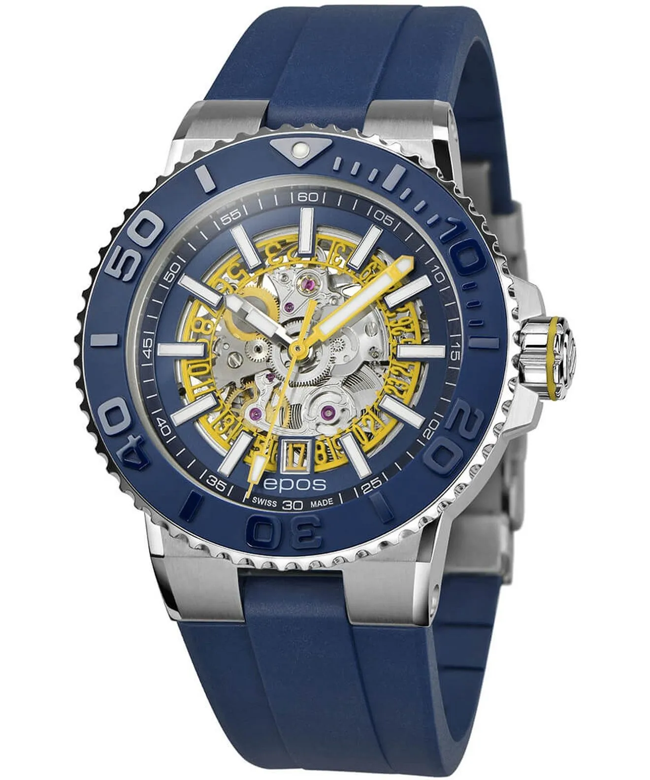 Ceas barbatesc Epos Sportive Diver Skeleton Automatic 3441.135.96.16.56