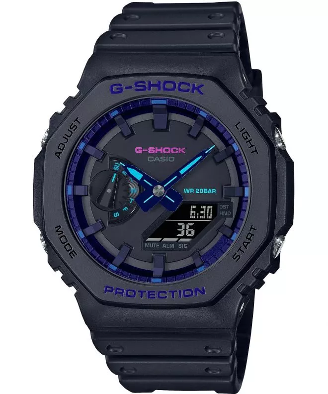 Ceas barbatesc Casio G-Shock Octagon Carbon Core Guard GA-2100VB-1AER