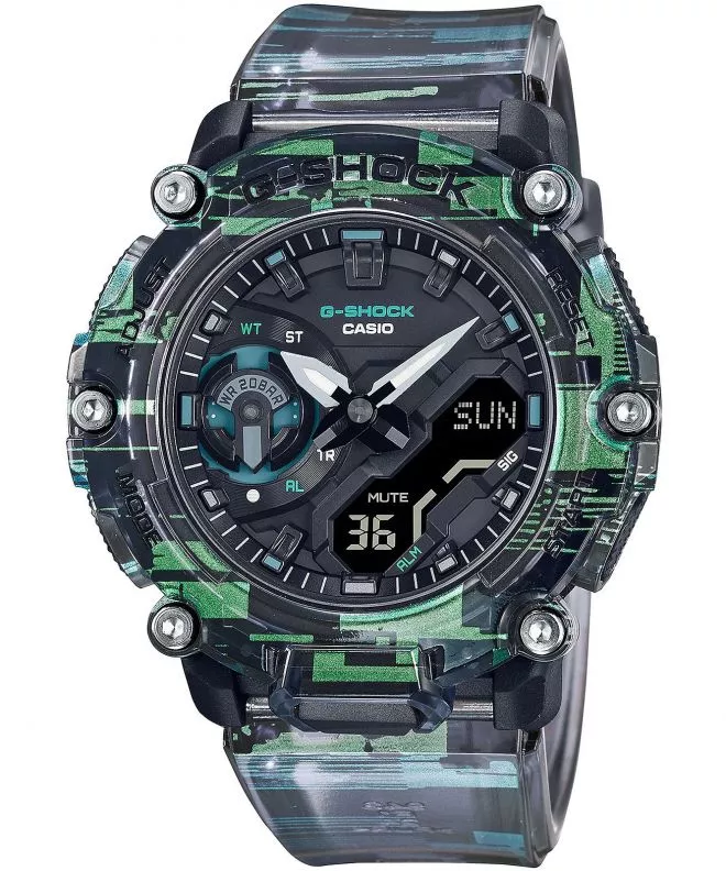 Ceas Barbatesc Casio G-Shock Digital Glitch Carbon Core Guard GA-2200NN-1AER