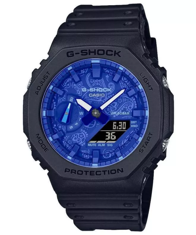 Ceas Barbatesc Casio G-Shock Original Paisley Blue Carbon Core Guard GA-2100BP-1AER