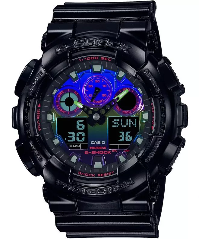 Ceas barbatesc Casio G-Shock Original Virtual Rainbow GA-100RGB-1AER