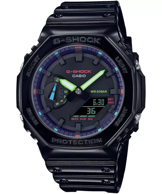 Ceas barbatesc Casio G-Shock Original Virtual Rainbow GA-2100RGB-1AER