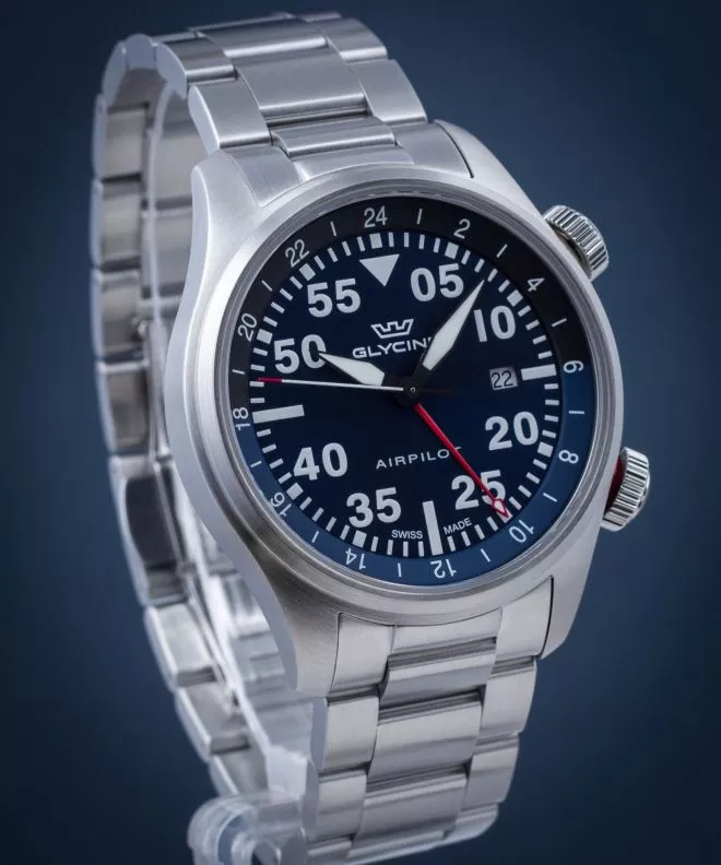 Ceas Barbatesc Glycine Airpilot GMT GL0348