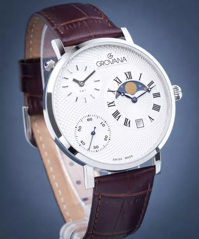 Ceas Barbatesc Grovana Traditional Moonphase GV1711.1532