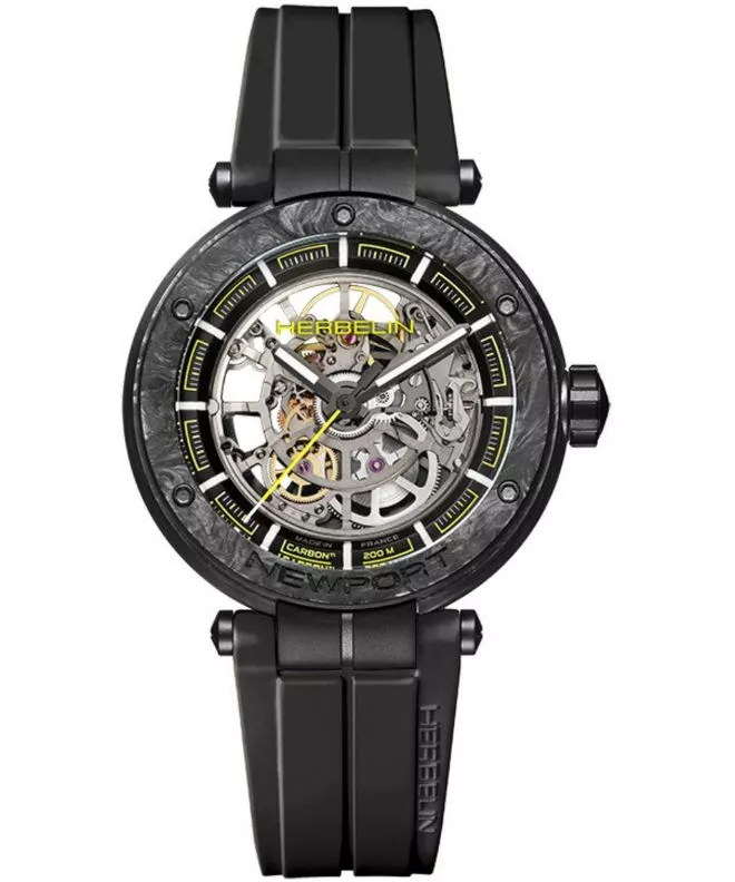 Ceas barbatesc Herbelin Newport Carbon Skeleton Titanium Automatic Limited Edition 1888SQCTN14CA