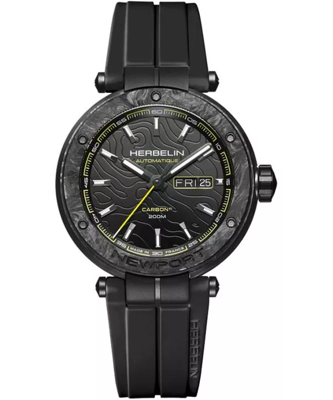 Ceas barbatesc Herbelin Newport Carbon Titanium Automatic 1788CTN14CA