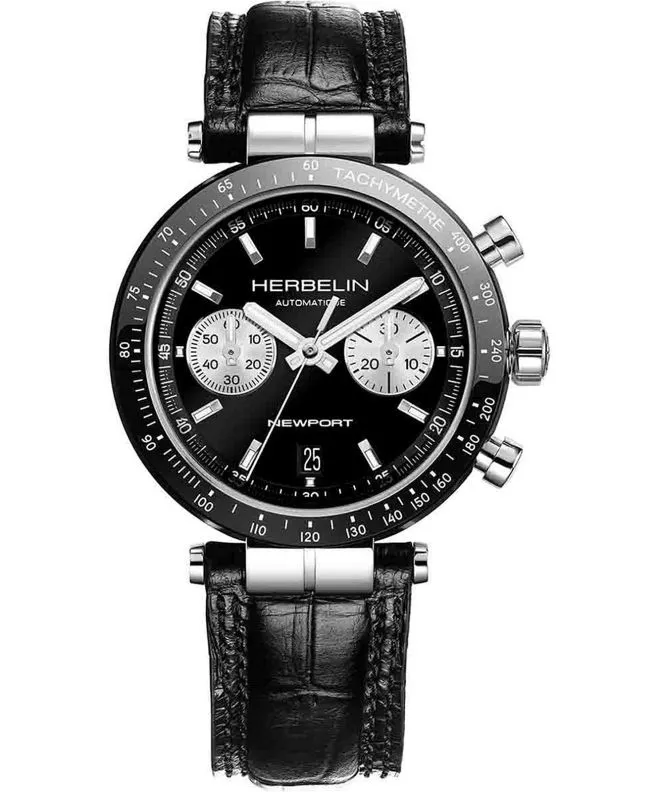Ceas barbatesc Herbelin Newport Heritage BI-COMPAX Reverse Panda Automatic Chronograph 256ACN24