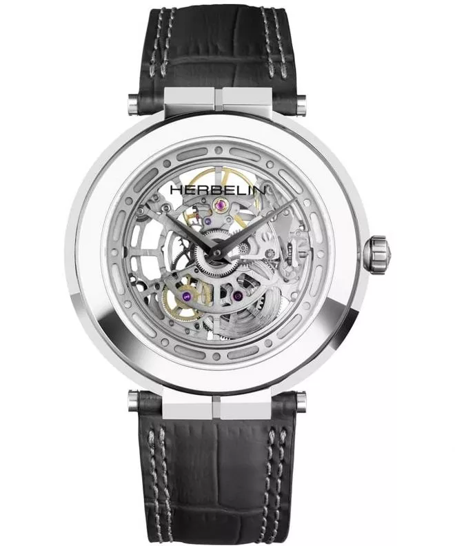 Ceas barbatesc Herbelin Newport Slim Mechanical Skeleton Limited Edition 1222SQ75 (1222/SQ75)