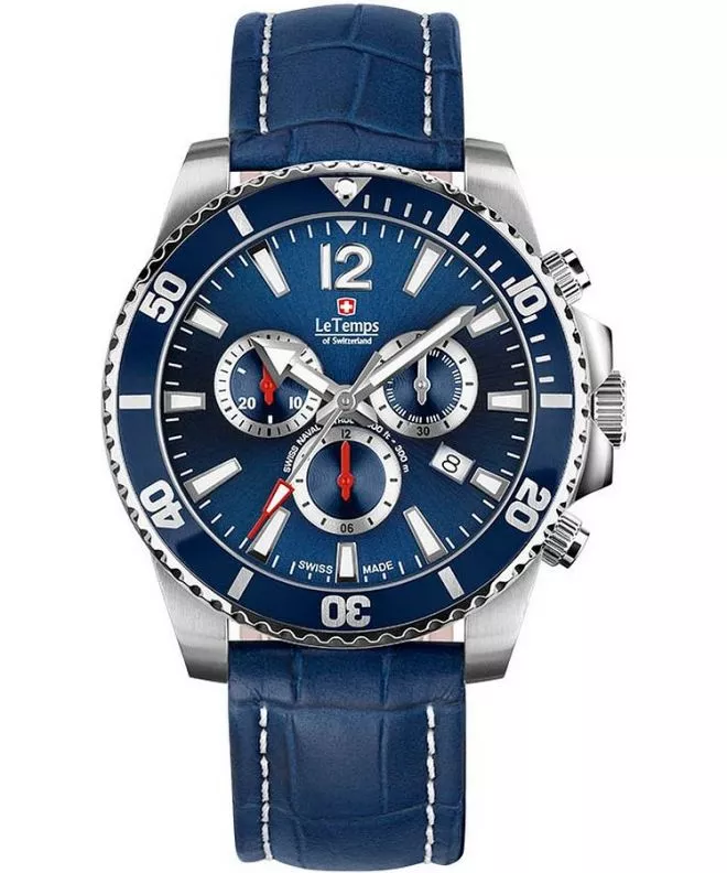 Ceas barbatesc Le Temps Swiss Naval Patrol Chrono LT1044.03BL13
