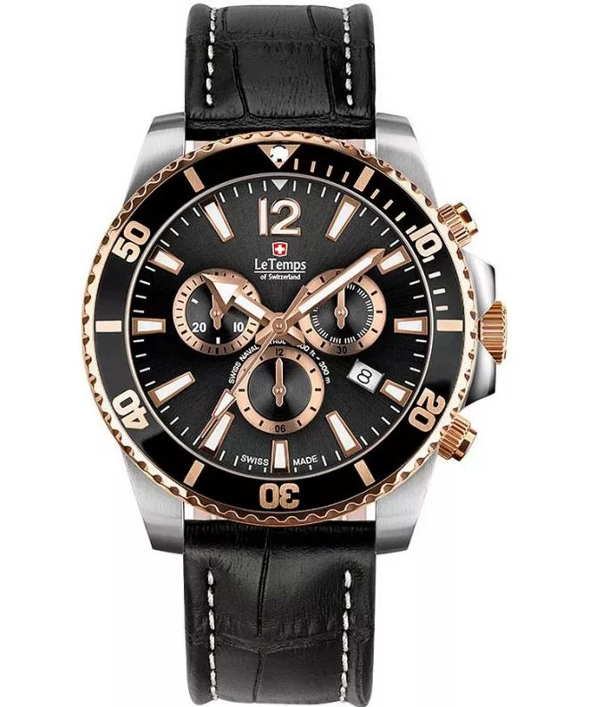 Ceas barbatesc Le Temps Swiss Naval Patrol Chrono LT1044.45BL51
