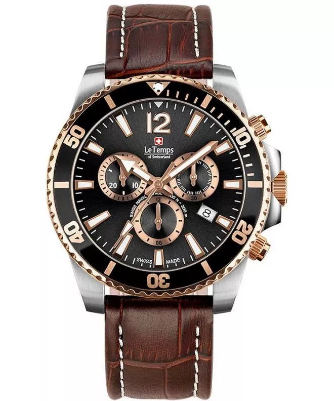 Ceas barbatesc Le Temps Swiss Naval Patrol Chrono LT1044.45BL52