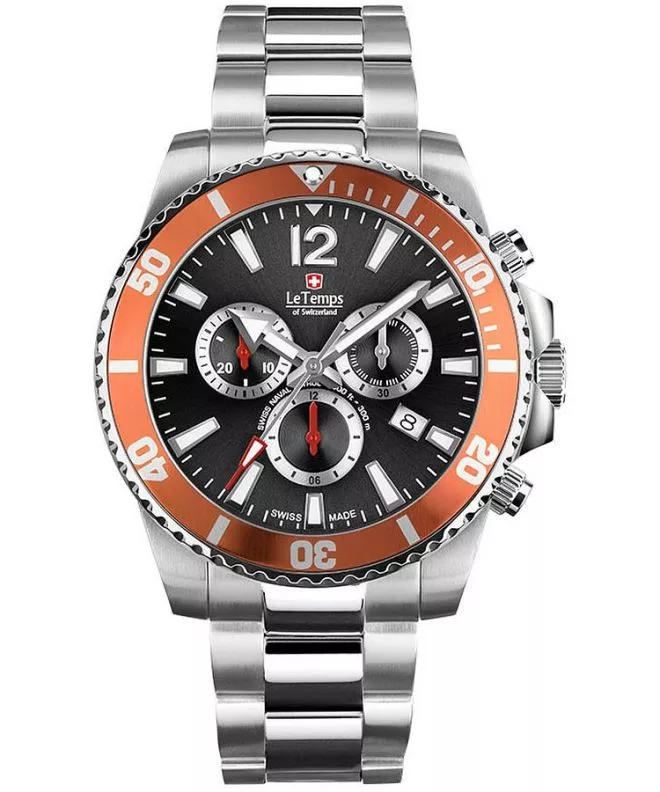 Ceas barbatesc Le Temps Swiss Naval Patrol Chronograph LT1044.14BS01