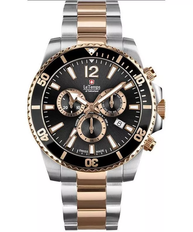 Ceas barbatesc Le Temps Swiss Naval Patrol Chronograph LT1044.45BT02