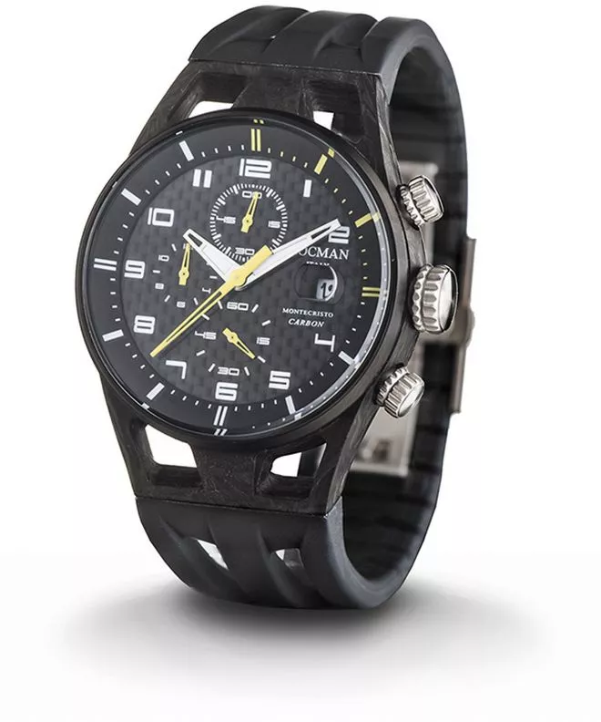 Ceas Barbatesc Locman Montecristo Carbon Chronograph 0545C09S-CYCBWHSK