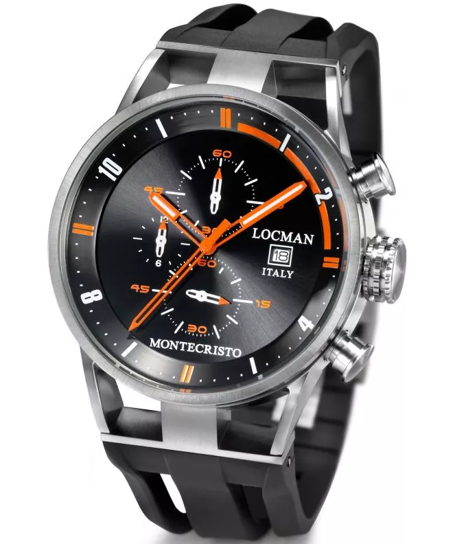 Ceas Barbatesc Locman Montecristo Chronograph 051000BKFOR0GOK