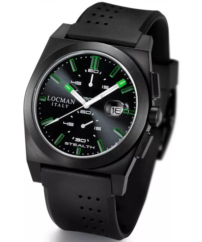 Ceas Barbatesc Locman Stealth Chronograph 0202BKBKFGK1GOK