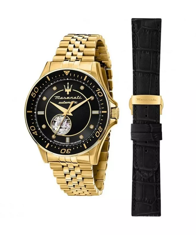 Ceas barbatesc Maserati Sfida Open Heart Automatic SET R8823140012