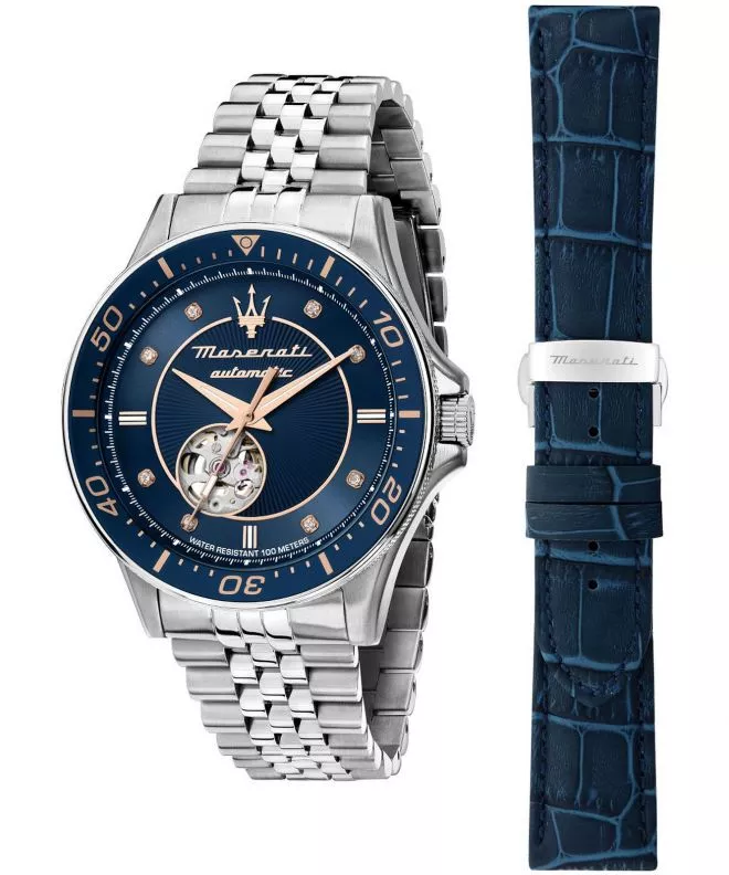 Ceas barbatesc Maserati Sfida Open Heart Automatic SET R8823140013