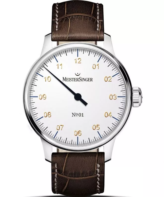 Ceas barbatesc Meistersinger N°01 White AM3301G_SG02