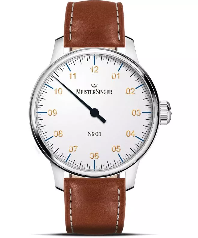 Ceas barbatesc Meistersinger N°01 White AM3301G_SK03W