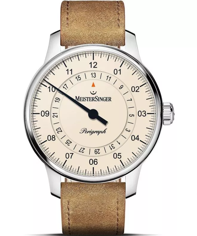 Ceas barbatesc Meistersinger Perigraph - 38mm Ivory BM1103_SV13