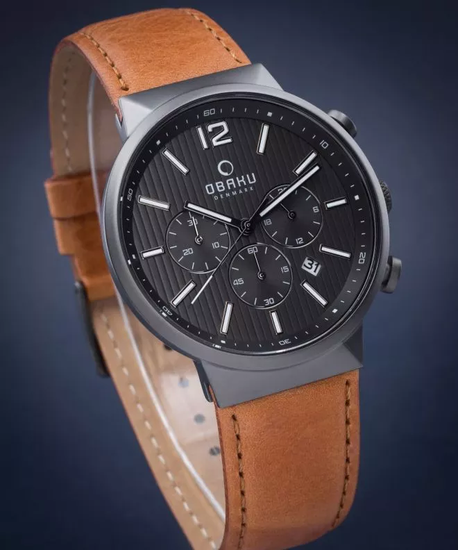 Ceas barbatesc Obaku Storm Chronograph V180GCUURZ