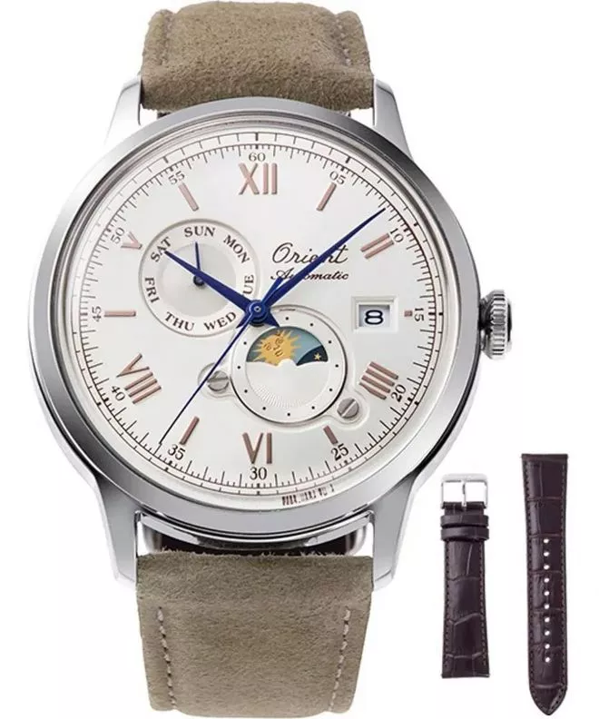 Ceas barbatesc Orient Bambino Sun & Moon Automatic 75th Anniversary Limited Edition RA-AK0808S30B